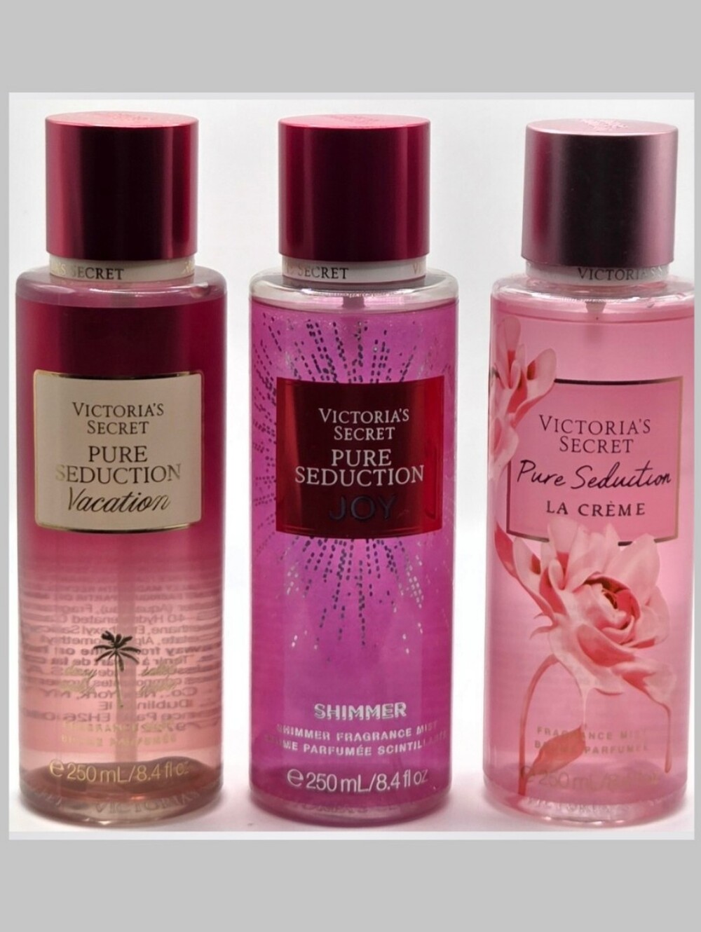 Victoria's Secret Pure Seduction Mists Bundle 3PC New!